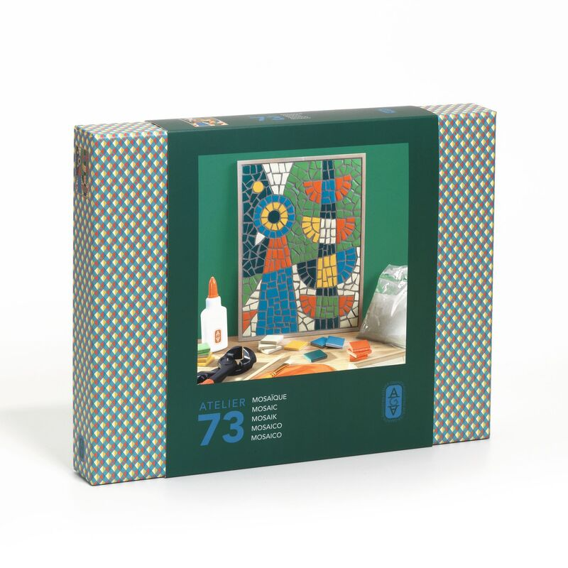 Djeco - Atelier 73 - Abstract Bird Mosaic Art Kit