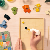 Djeco - Atelier 73 - Abstract Bird Mosaic Art Kit