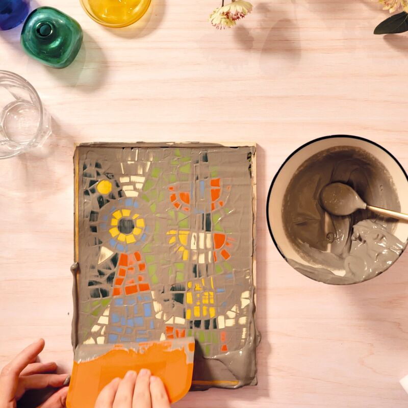 Djeco - Atelier 73 - Abstract Bird Mosaic Art Kit