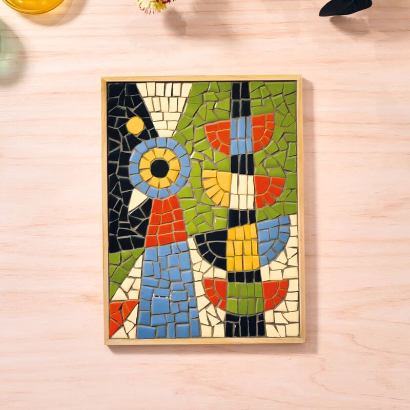 Djeco - Atelier 73 - Abstract Bird Mosaic Art Kit