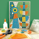 Djeco - Atelier 73 - Abstract Bird Mosaic Art Kit