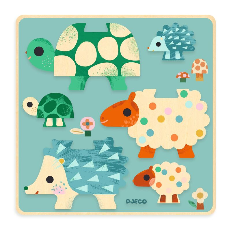 Djeco - Puzz & Play - Family Animals