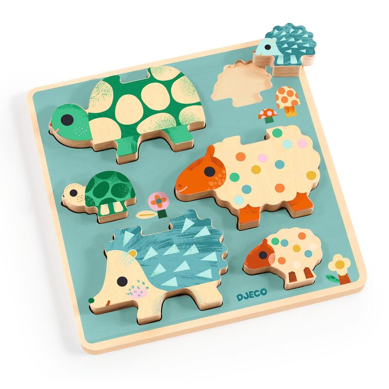 Djeco - Puzz & Play - Family Animals