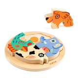Djeco - Rondo Wooden Puzzle - Dog
