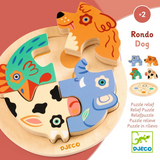 Djeco - Rondo Wooden Puzzle - Dog