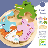 Djeco - Rondo Wooden Puzzle - Croco