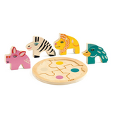 Djeco - Rondo Wooden Puzzle - Leo
