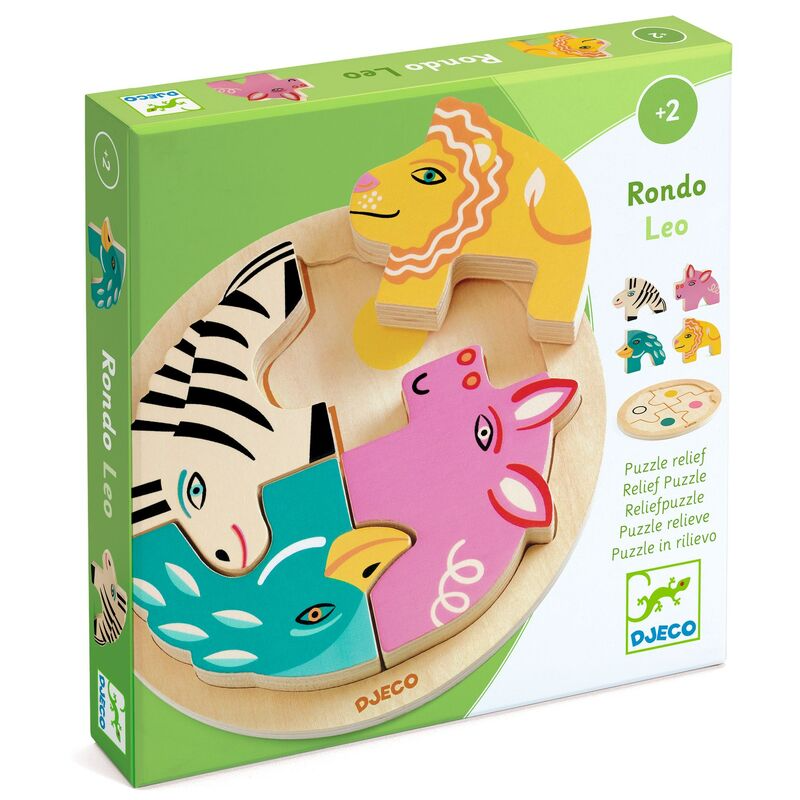 Djeco - Rondo Wooden Puzzle - Leo