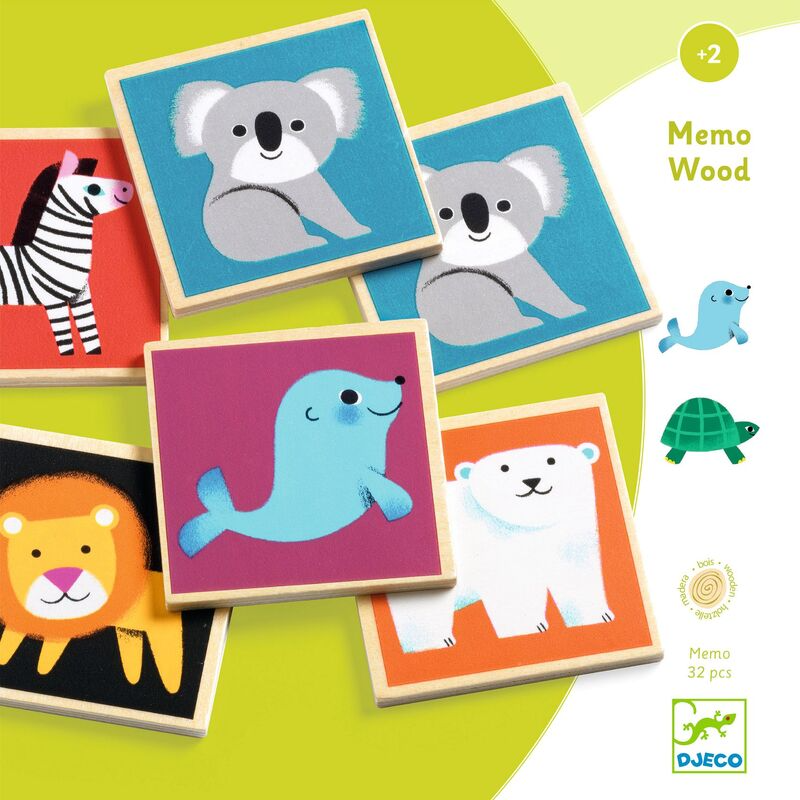 Wooden Memory Game -  Animals