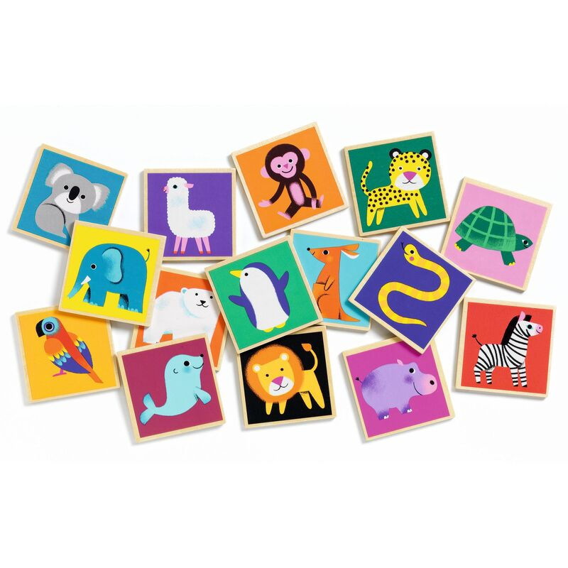 Wooden Memory Game -  Animals