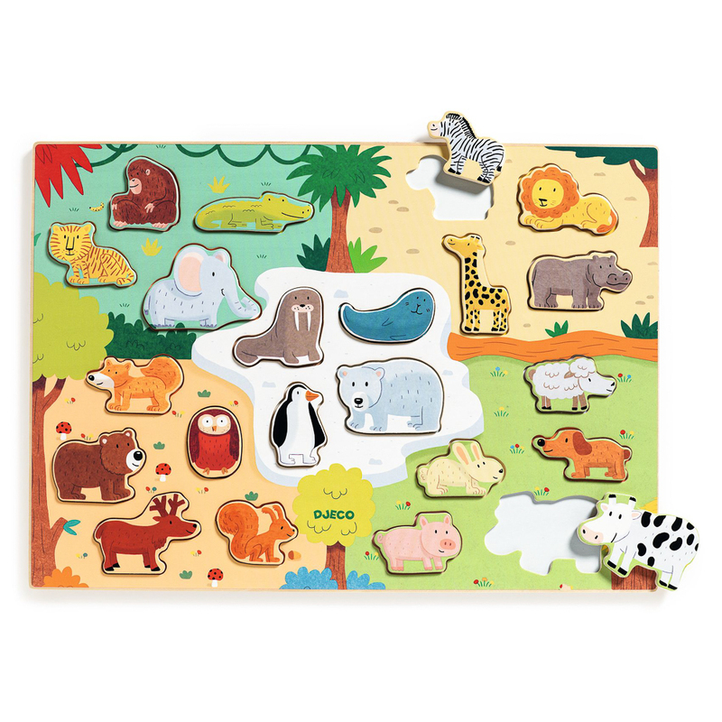Wooden Puzzle - Animals 22pc