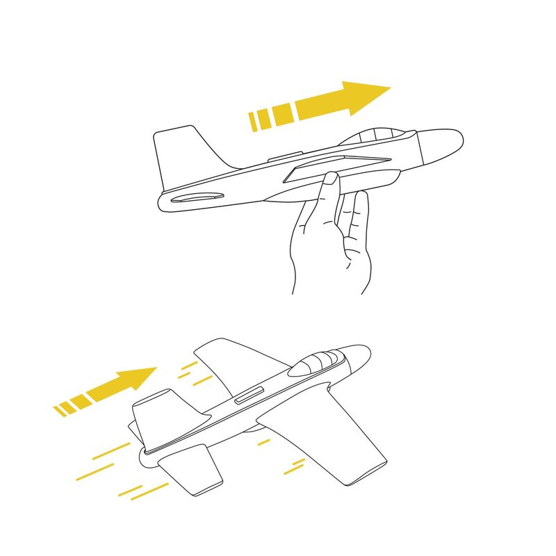 Djeco - Fire Jet Foam Glider
