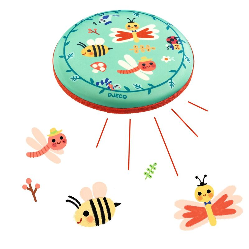 Djeco - Flying Bugs Foam Throwing Disc