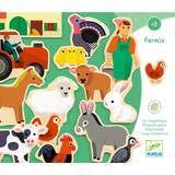 Djeco - Wooden Magnetic Farm 24pc