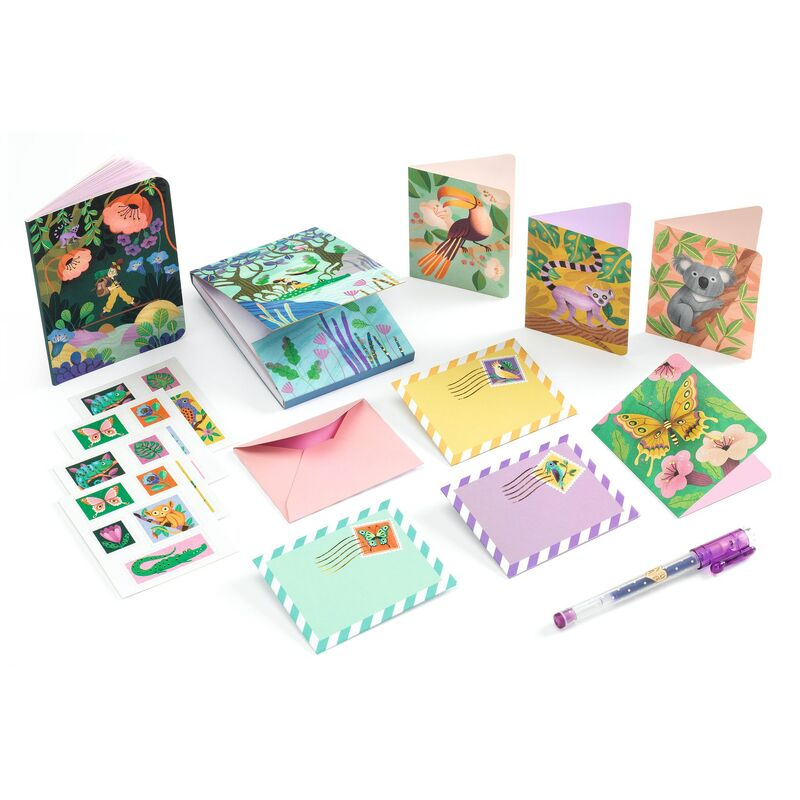 Djeco - Tinou Stationery Case Garden