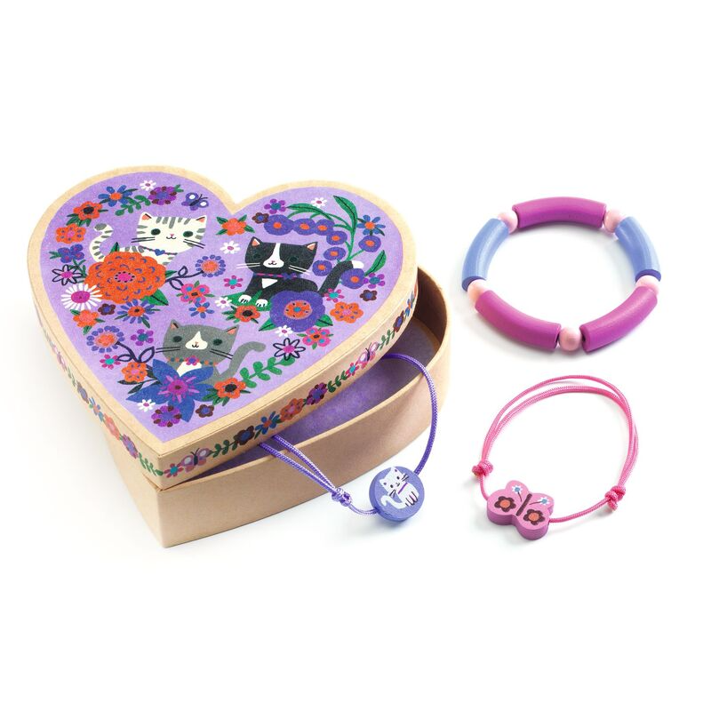 Tara's 3 Bracelets in Heart Shaped Box