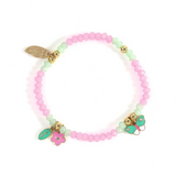 Lila Beaded Charm Bracelet