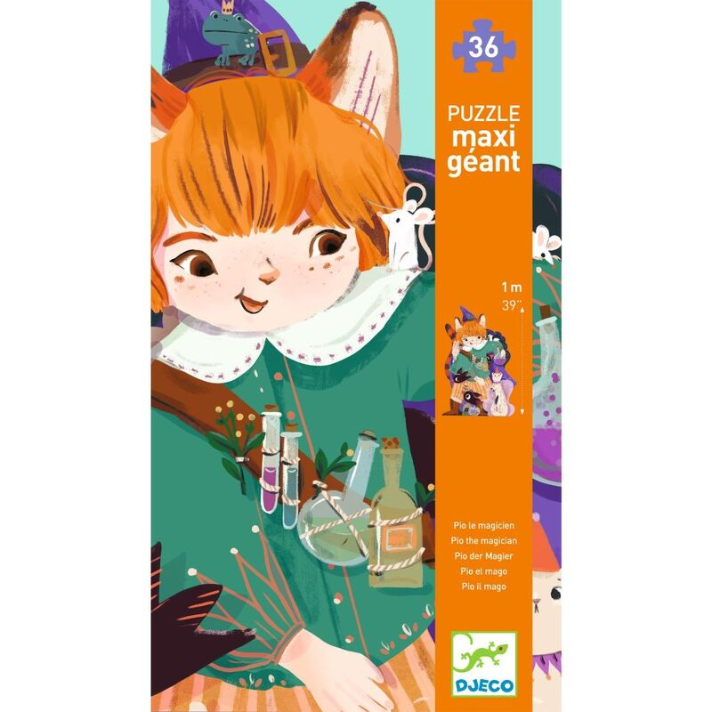 Djeco - Giant Puzzle 36pc - Pio the Magician