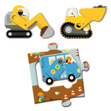 Djeco - Giant Puzzle 17pc - Construction Site
