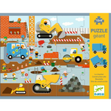 Djeco - Giant Puzzle 17pc - Construction Site