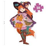 Djeco - Giant Puzzle 36pc - Lily the Witch