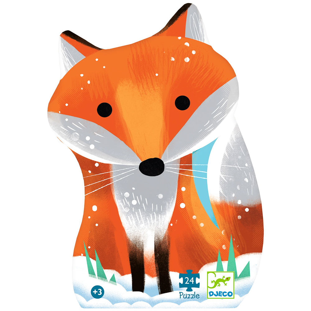 Silhouette Puzzle 24pc - Little Fox