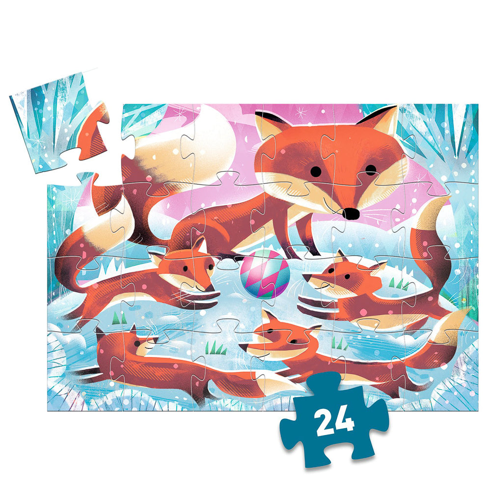 Silhouette Puzzle 24pc - Little Fox