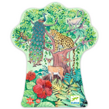Djeco Silhouette Puzzle 54Pc - Indian Jungle