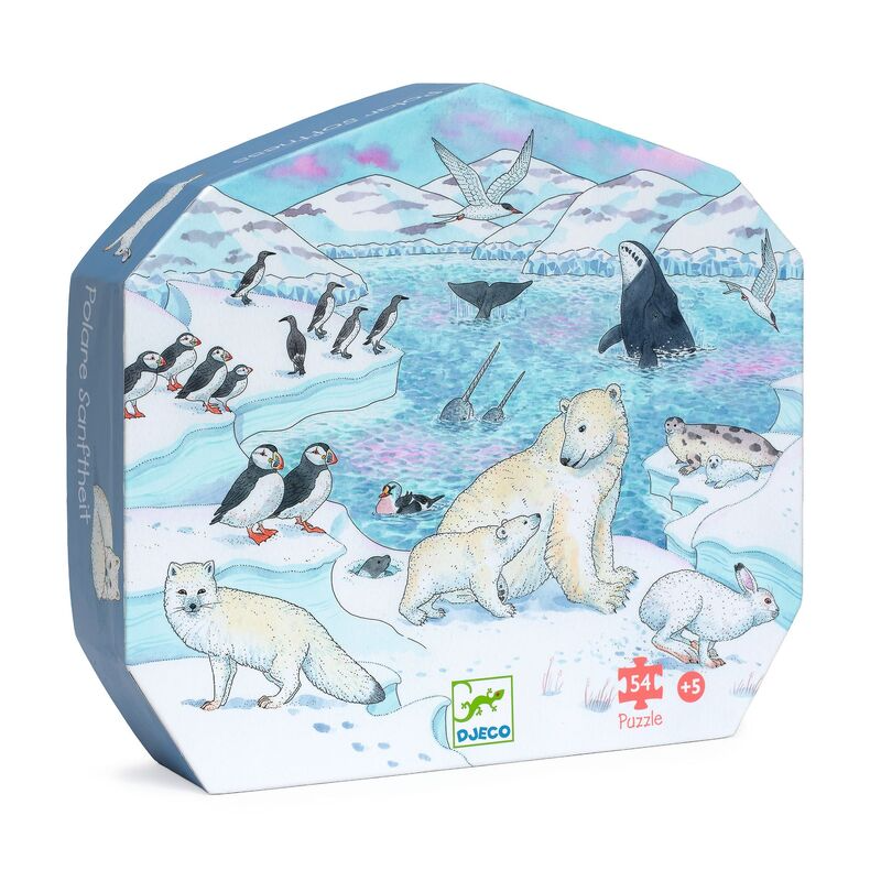 Djeco Silhouette Puzzle 54Pc - Polar Softness