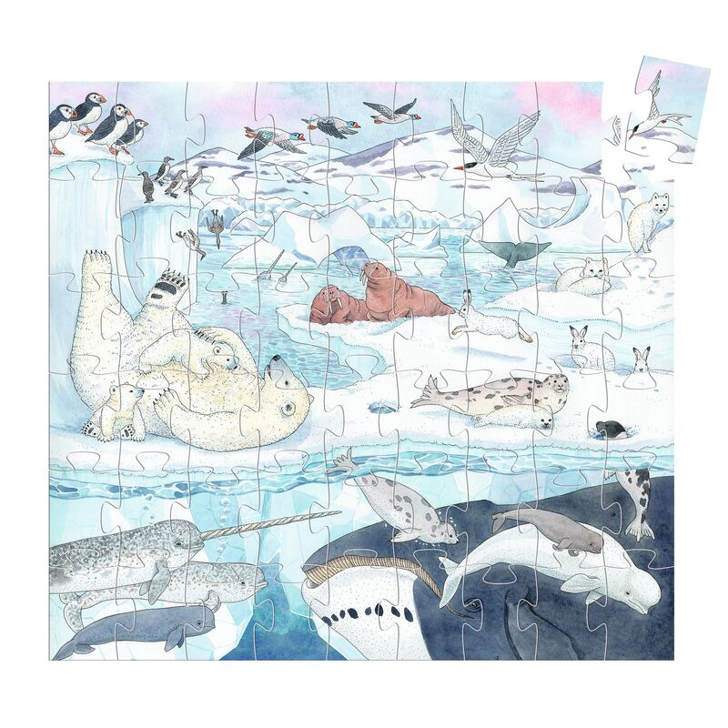 Djeco Silhouette Puzzle 54Pc - Polar Softness
