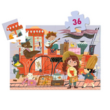 Djeco - Silhouette Puzzle 36pc - Mia's Journey