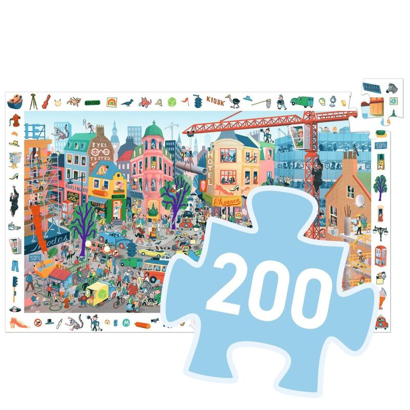 Djeco - Observation Puzzle 200pc - The City