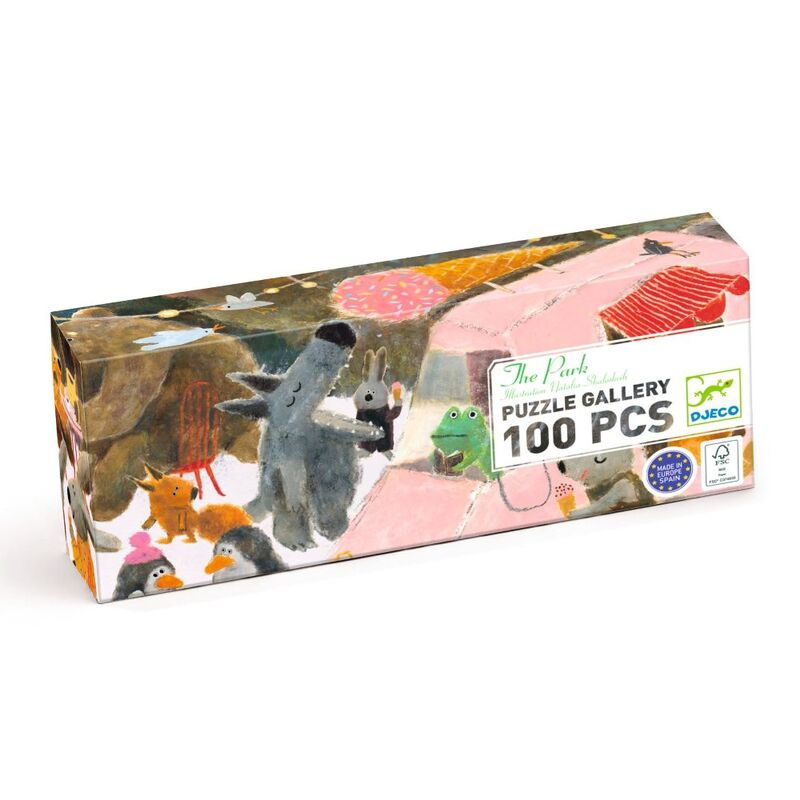 Djeco - Puzzle Gallery  100pc + Poster - The Park