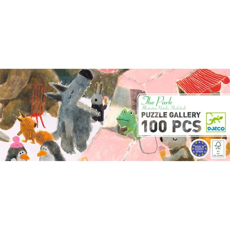 Djeco - Puzzle Gallery  100pc + Poster - The Park
