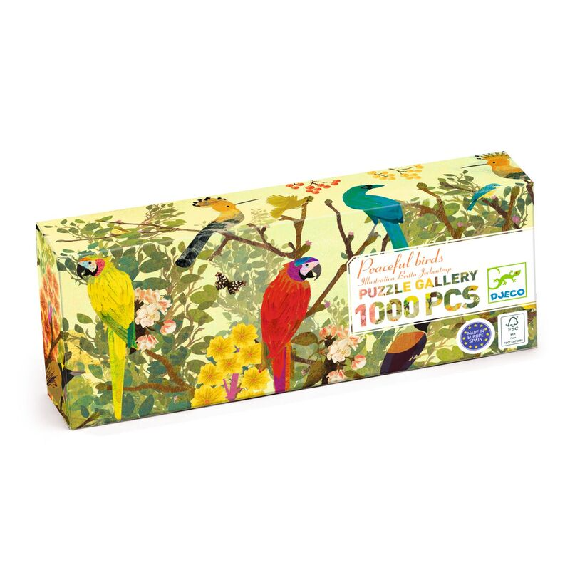 Djeco - Gallery Puzzle 1000pc - Peaceful Birds