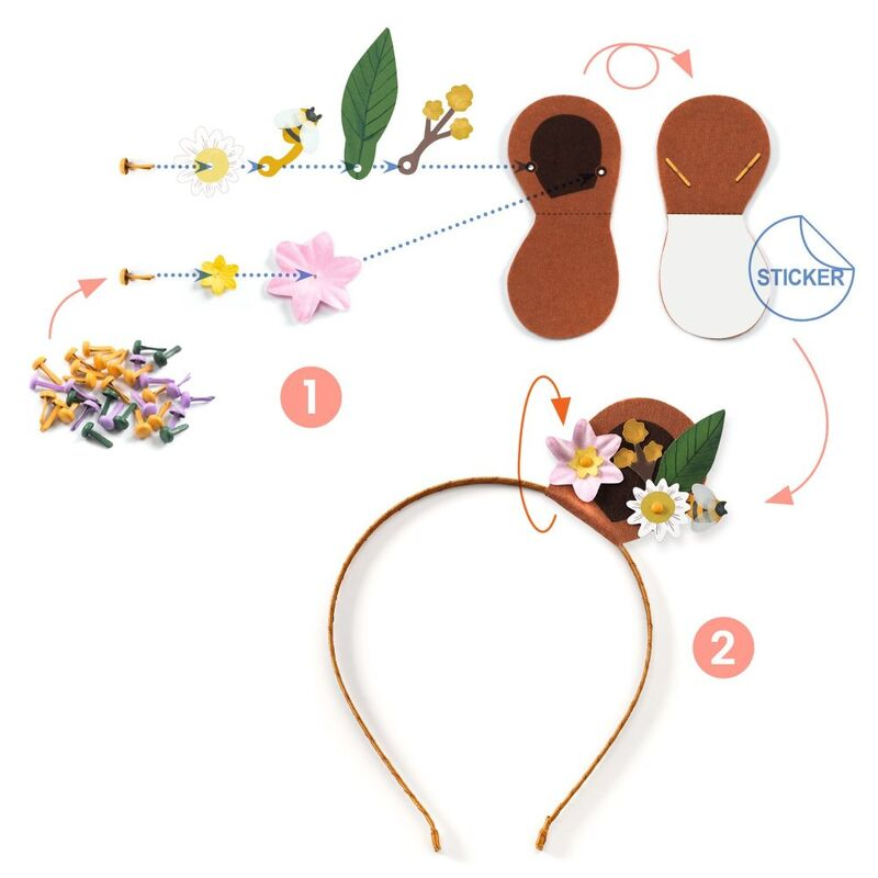 Djeco - DIY Flower Friends Alice Bands
