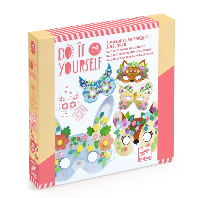 Djeco - DIY - Forest Animals Mosaic Mask Craft Kit