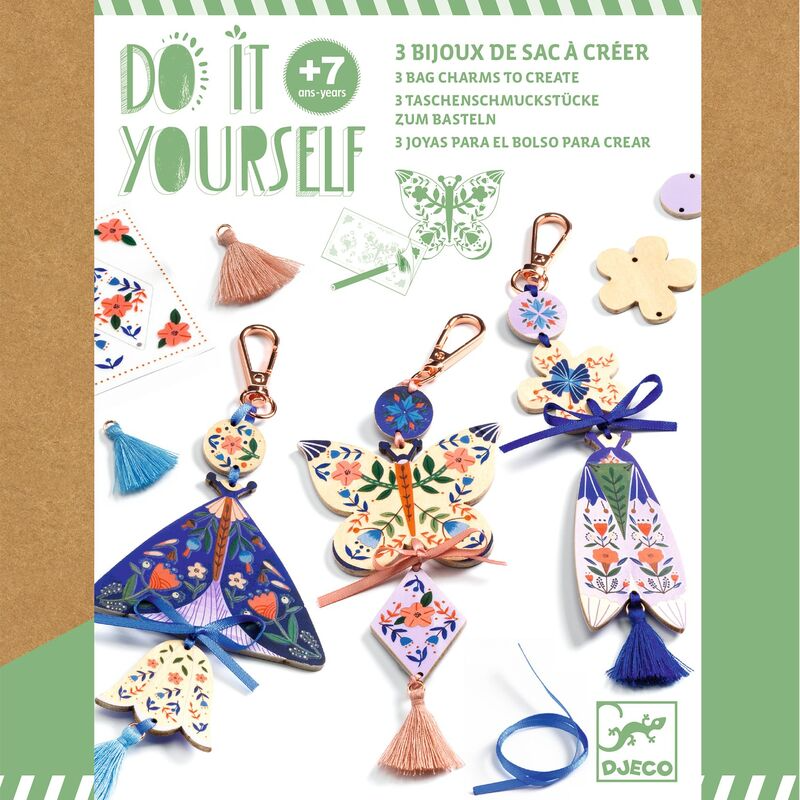 DIY Butterflies Bag Charms