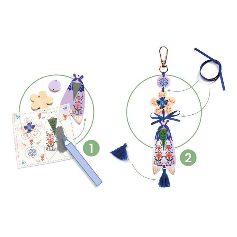 DIY Butterflies Bag Charms