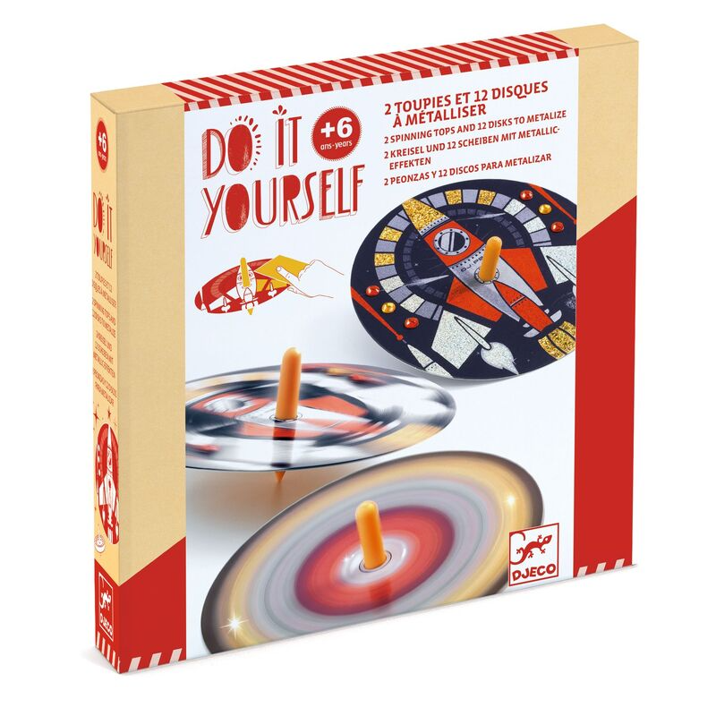 Djeco - DIY - Hypno Cosmos Spinning Tops