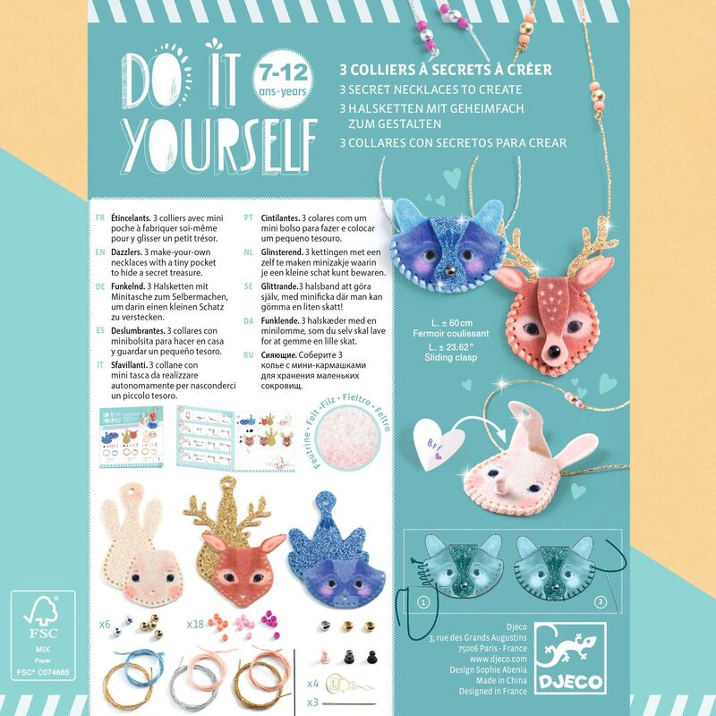 Djeco - DIY Dazzlers Secret Necklaces