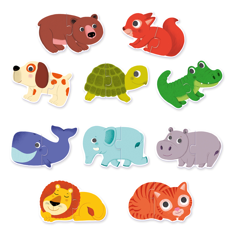 Puzzle Duo - Animals 10 X 2Pc