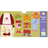 Djeco - Trio Puzzles 8 x 3pc - Orchestra
