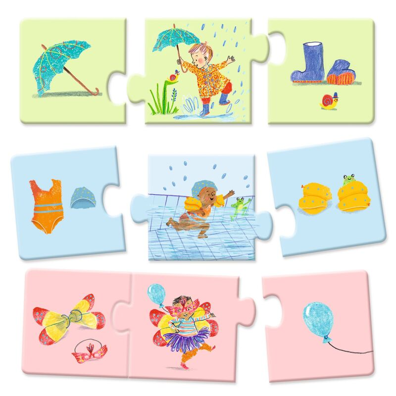 My Daily Life Trio Puzzle - 8 X 3 Pc
