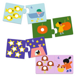 Djeco - Duo Puzzles 12 x 2pc - First Figures