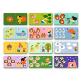 Djeco - Duo Puzzles 12 x 2pc - First Figures