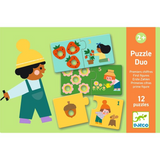 Djeco - Duo Puzzles 12 x 2pc - First Figures