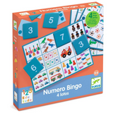 Djeco - Numero Bingo Counting and Number Eduludo Game