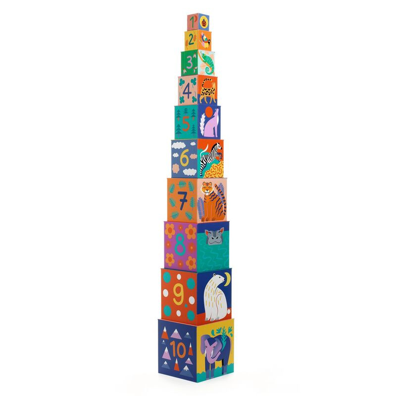 Stacking Cubes - Wild Animals