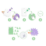 Djeco - Small  Forms Magic Finger Painting Set